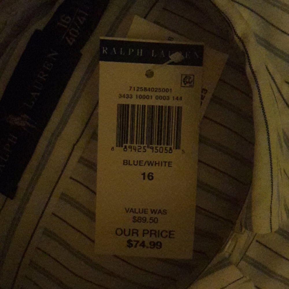 Sale Ralph Lauren Men's Dress Shirt - Picture 2 of 2